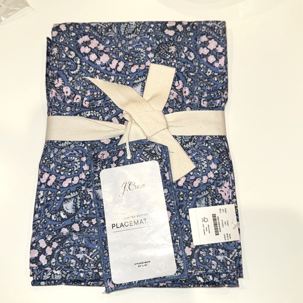 J Crew Liberty London Placemats NWT
